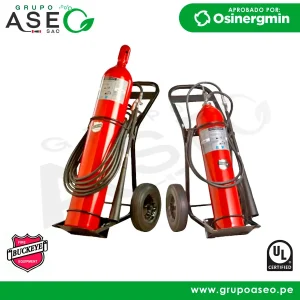 Extintor Buckeye Wheeled Carbon CO2 BC50 / BC100